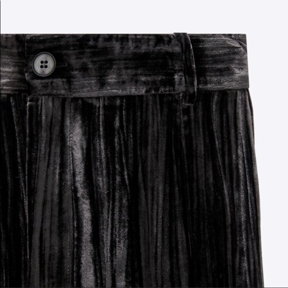 High waisted velvet pants - Picture 7 of 8